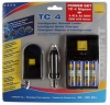 Compit TC4 Travel Charger Ladeger�t inkl. 4 x AA 2500 mAh Akkus
