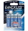 tecxus Alkaline, Mignon, AA, Batterie, 4er Pack