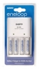 Sanyo eneloop Ladeger�t mit 4 AA Akkus