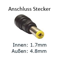 4.8-1.7mm Stecker