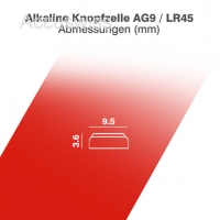 Camelion AG9, LR45, SR936W, Batterien 2er Pack