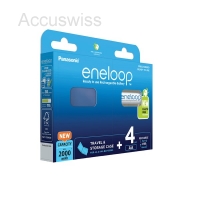 Panasonic eneloop 4x AA Akku in der Plastikbox, HR-3UTGA-4BP-CASE