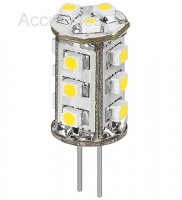 LED Lampe G4 Sockel mit 15 LED 105 Lumen Weiss