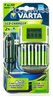 Varta 57070 LCD Schnellladegerät mit 4x AA Akkus