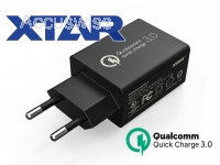XTAR USB-Netzteil QC3.0 5V-3A, 9V-2A, 12V-1.5A, Quick Charge 18W