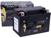 Intact GEL12-12A-BS GEL-Motorradbatterie ersetzt GEL 12-12A-BS, DIN 51013 12V 10Ah