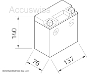 Intact GEL12-9-4B-1 GEL-Motorradbatterie 12V 9Ah ersetzt 12N9-4B1, CB9-B, 50914