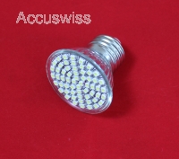 LED mini Spotlampe E27 60x LED Weiss