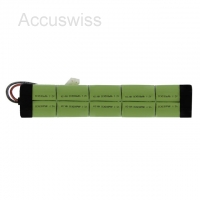BlackFox 10er Akkupack L2x5 12V 4500mAh mit Tamiya Stecker