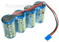 BlackFox 4er-Reihe Akkupack 4,8V 4500mAh mit Graupner Stecker