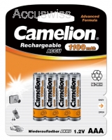 Camelion 4x AAA, HR03, Micro Akkus, 1100mAh