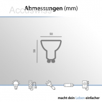 Arcas LED Spot Lampe GU10 entspricht 35W Glühlampe, 380 Lumen, Tageslicht 6500K
