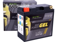 Intact GEL12-14B-4 GEL-Motorradbatterie ersetzt YT14B-BS, 0092M60200 12V 12Ah