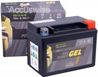 Intact GEL12-4L-B GEL-Motorradbatterie ersetzt DIN 50411, CB4L-B, CB4L-B 12V 4Ah