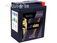 Intact GEL12-12AL-A GEL-Motorradbatterie ersetzt CB12AL-A2, YB12AL-A 12V 12Ah