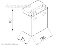 Intact GEL12-12AL-A GEL-Motorradbatterie ersetzt CB12AL-A2, YB12AL-A 12V 12Ah