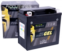 Intact GEL12-14-BS GEL-Motorradbatterie ersetzt DIN 51214, CTX14-BS 12V 12Ah