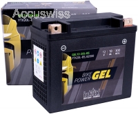 Intact GEL12-20L-BS GEL-Motorradbatterie ersetzt GEL 12-20L-BS, 51821 12V 18Ah
