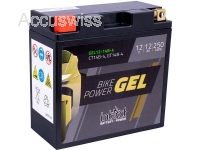 Intact GEL12-14B-4 GEL-Motorradbatterie ersetzt 514022019, 512903013 12V 12Ah