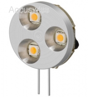LED-Chip G4 Sockel mit 3 LEDs in Weiss