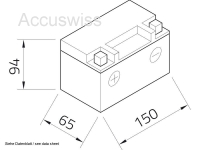 Intact GEL12-10B-4 GEL-Motorradbatterie ersetzt M6011, YTZ10-S, YTZ10S-4 12V 9Ah
