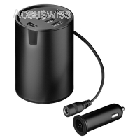 USB-Ladegerät Auto-Becherhalter-Ladegerät mit 5 smarten USB-Port