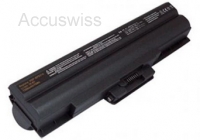 Akku passend fr Sony VAIO VGN-AW, VGN-BZ 6600mAh Schwarz