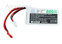 RC Akku-Pack 7,4V 800mAh Li-Polymer 2S1P, C30