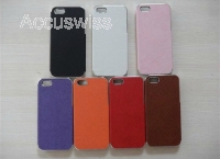 Cover passend für Apple iPhone 5, 5S, SE Leder Weiss