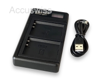 USB Dual-Ladegerät für Canon LP-E10 Akkus