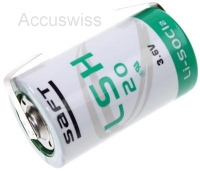 Saft LSH20 CNR D/Mono Lithium Batterie mit U-Lötfahne