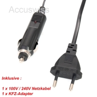 4in1 Ladegerät für Panasonic VW-VBK180, VW-VBT190