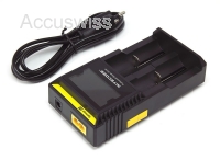 NiteCore Digicharger D2 Ladegerät mit LCD-Display