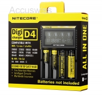 NiteCore Digicharger D4 Ladegerät mit LCD-Display