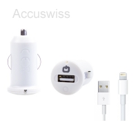 KFZ USB Netzteil mit Apple Lightning-Kabel 1m fr iPhone 11, 12, 13