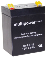 Multipower MP2.9-12 Bleiakku 12V 2.9Ah Faston 4,8mm