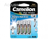 Camelion Digi Alkaline AAA, Micro, LR03, Batterien 4er Packung