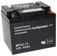 Multipower MP45-12 Bleiakku 12V 45Ah M6 Schraubanschluss