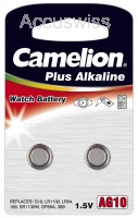 Camelion AG10 2er Packung ersetzt 389, LR54, LR1130 Batterien