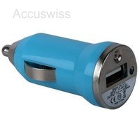 KFZ USB Ladeadapter Blau 1000mA