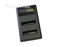 Dual Akkuladestation passend für Canon NB-6L, NB-6LH Akkus