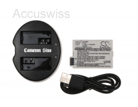 Dual Akkuladestation für Canon LP-E8 mit 1 Akku