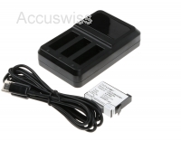 Akkuladestation bis zu 3 Akkus für GoPro 4 mit 1 Akku