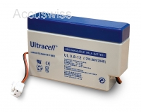 Ultracell UL0.8-12 12V 0.8Ah Bleiakku mit AMP-Stecker
