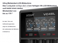 Xtar VC4SL QC3.0 USB Ladegerät für Li-Ion und Ni-MH Akkus
