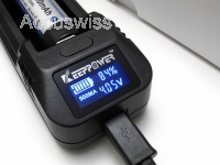 KeepPower L1 LCD Ladegerät für Li-Ionen Akkus