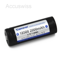 Keeppower 18500 3.7V 2300mAh Li-Ionen Akku mit PCB