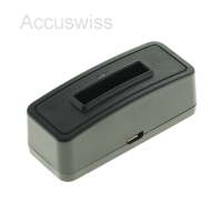 USB Akkuladestation fr Olympus LI-50B, LI-90B, Nikon EN-EL11 Akkus