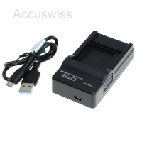 USB Akkuladegerät passend für Sony NP-BK1, NP-FK1, NP-BY1 Akkus