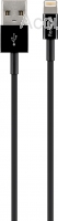 Lightning USB Kabel 1.0m Schwarz passend für iPhone 7, 8, X, XR, 11, 12, 13